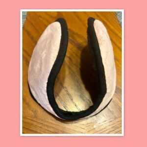 Adjustable Ear Warmer Unisex Earmuffs Winter, Behind-the-Head,  Foldable, Pink